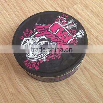 packaging health food lunch box made of tin, round shape tin box