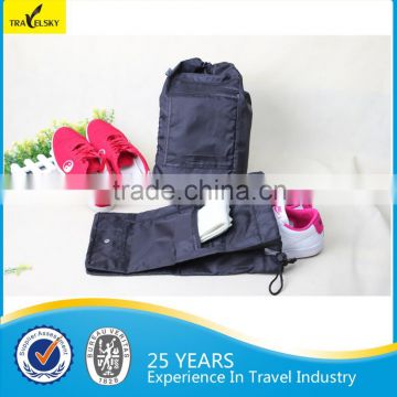 13568 high quality travel drawstring shoe bag with compartment