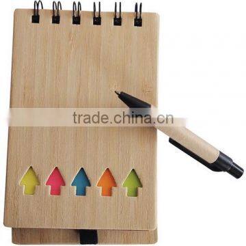 bamboo notebook with sticker