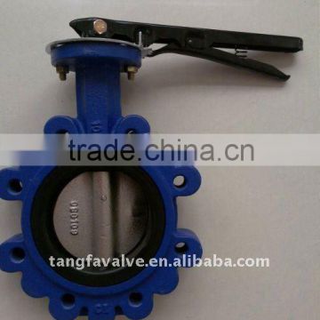 API cast iron leverlug type butterfly valve