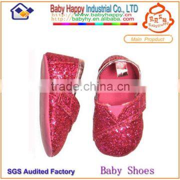 wholesale sequins simple design sweet girl shoes for baby girl