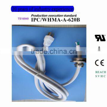 3*2.5mm Power Cord +Gland Cabinet internal cable assembly(solder +molding+assembly) Custom processing