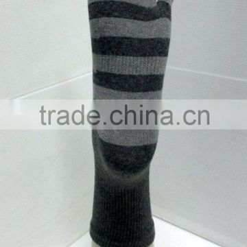 Men stripe closed 5 toe warm sock