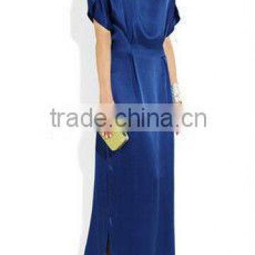 Suzhou Navy Blue Floor-lengh Short Sleeves Mother Of The Bride Dress 2013 XYY- wy023-331013