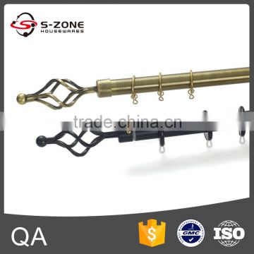 2016 latest aluminium curtain rod and curtain poles accessories