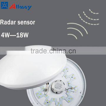 Modern microwave motion sensor dimmable led ceiling light hot sale european market 2 years warranty