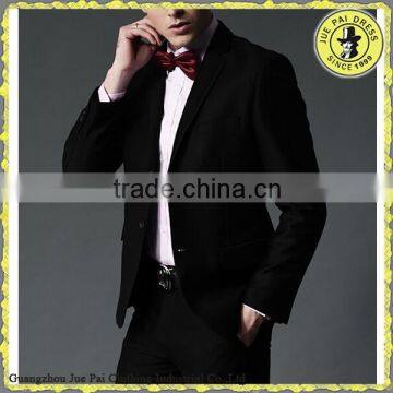 Black slim fit men's suit for party