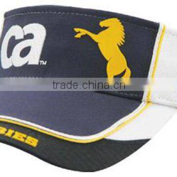 100% POLYESTER SUN VISOR WITH EMBROIDERY LOGO