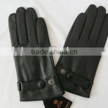 man winter protect hand sheepskin bike leather glove