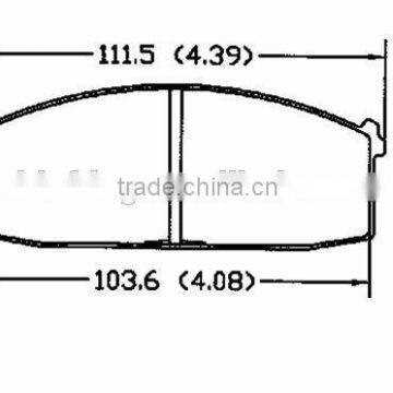 D186 41060-D1488 41060-D1490 for Nissan spare parts car brake pads