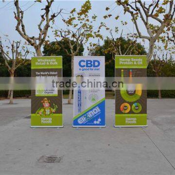 outdoor banner clips banner stand with spring and heavy iron foot