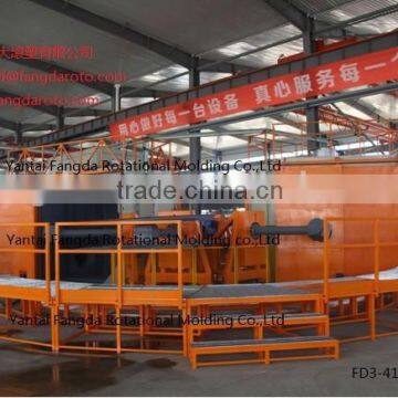 FD3-4100 Three arms Carousel Rotomolding Machine