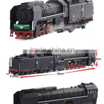 861WB Classic Retro-style Alloy Model Train Steam Locomotive Sound and Light Back Toys HO Scale 1:87 Quality Choice photo-3