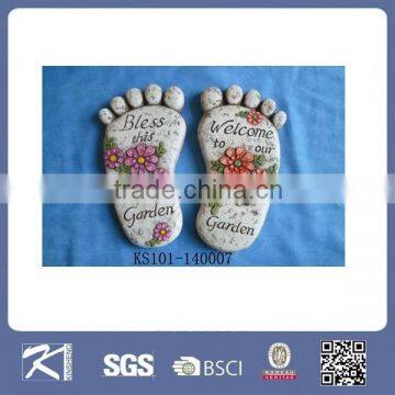 hot new product for 2015 foot shaped decorative garden stepping stone for garden decoration