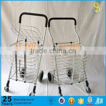 ISO aluminum foldable shopping cart disabled shopping cart of Guangzhou factory