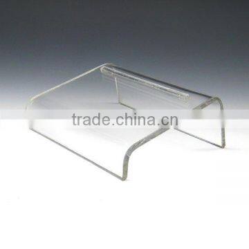 Double Wide Slant Style Shoe Riser Displays, acrylic display for shoes