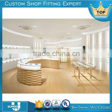 New deisgn customized modern interior retail furniture optical store display