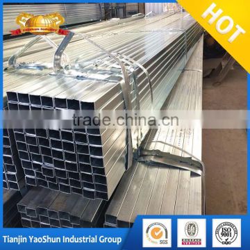 thin wall pre galvanized square tubing/steel pipe