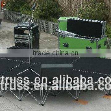 Alminum instellistage, drum riser stage, mobile stage, folding stage for school stage events