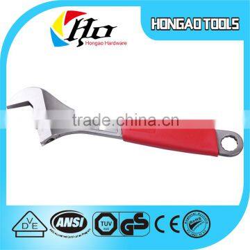 American type universal adjustable spanner wrench with red coloe handle