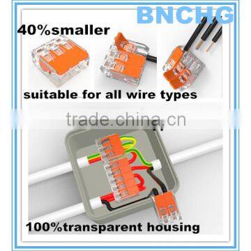 professional manufacturer have stock equivalent 221 series wago wire terminal connectors 3Poles