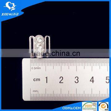 Zinc Alloy Bra Adjuster Buckle With Rhinestones 12mm photo-2