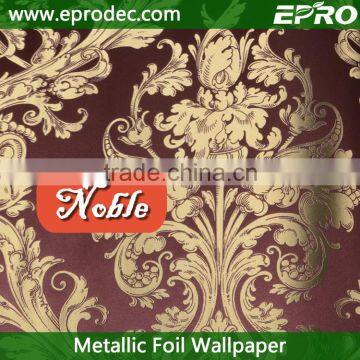 good good quality metallic foil wallpaper for decoration