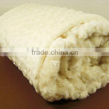 Personalized Cream Swirl With Cream Dots Minky Baby Blanket In Handmade Quality Choice photo-2