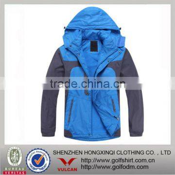 blue and black color 2013 hood windbreaker