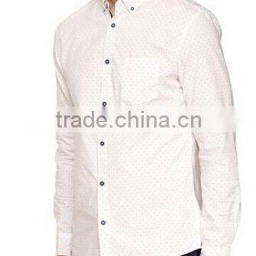 Men's Cool Long Sleeved Cotton Dot Shirt