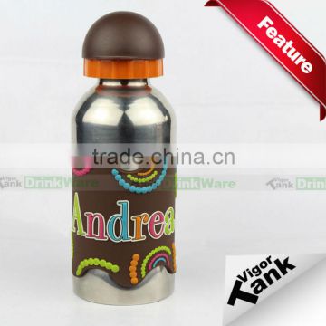 Stainless Steel Kids Bottle with Name Band