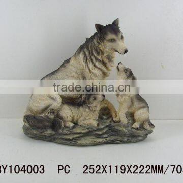 Wild Animal Ornaments Polyresin Wolf photo-3