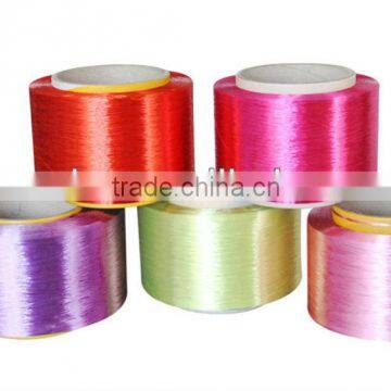 150D/48F 100% polyester dope dyed yarn fdy twisted yarn