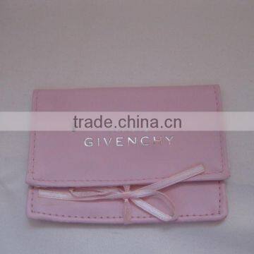 2013 new PU wedding favor gift card invitation bag pink