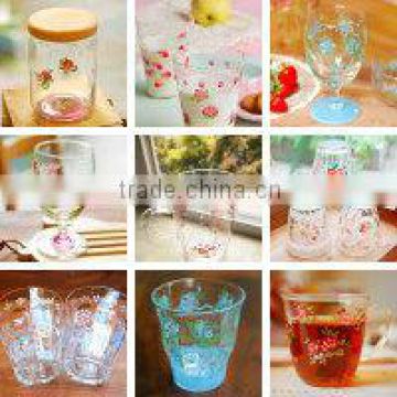 decal glass jars with lid