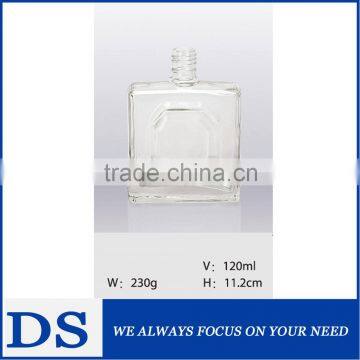 120ml mini square custom glass drinking bottle