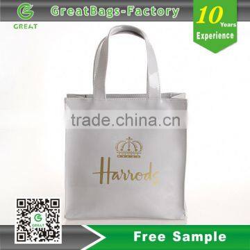 customized pvc handle bag, pvc shopping bag, pvc plastic gift bag