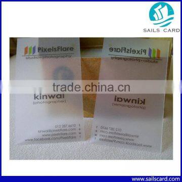 High quality 30mil Standard Plastic Clear Transparent PVC Cards