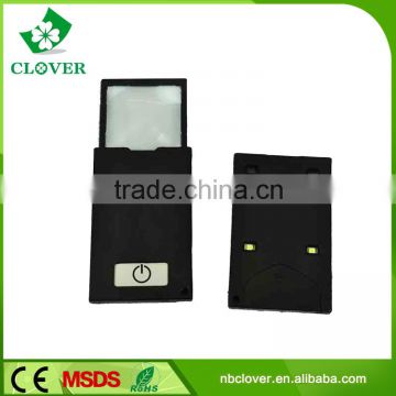 ABS material reading using portable led magnifier with light