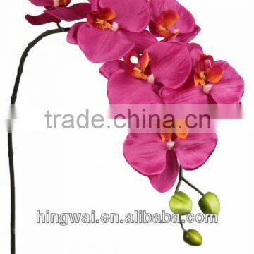 90cm Satin Phalaenopsis Orchid Artificial Flower Spray with 7 Flowers 3 Buds