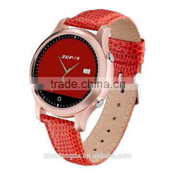 S360 android smart watch for iphone 5 bluetooth price of phone leather smart watch with 1.22" display