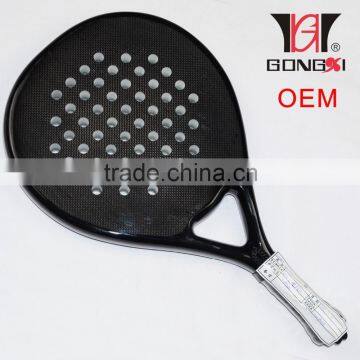 Custom high quality 3k graphite & carbon beach paddle tennis racket OEM