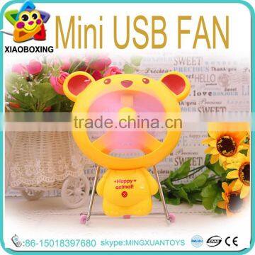 Promotional Gift Kids Plastic Electric qt Micro Usb Fan With Charger