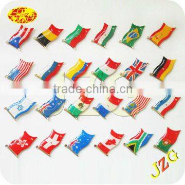 2016 China Factory Led Flag Pin Independence Day Decoration Flashing Flag