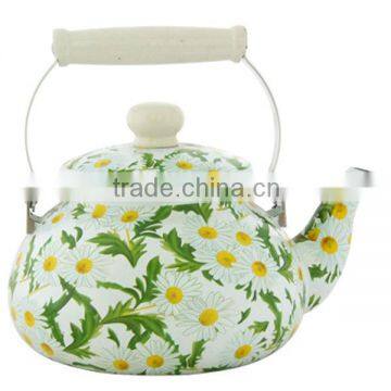 custom full decal printing enamel teapot