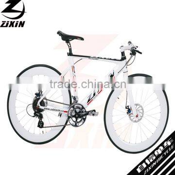 700C Aluminum Alloy Frame White Painting Disc Brakes Road City Men's Bike Bicycle Cycle Cycling photo-2