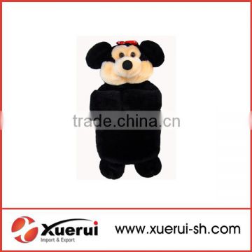 animal shape plush hot water bottle cover