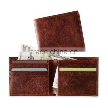 Pigskin Leather men credit cards wallet