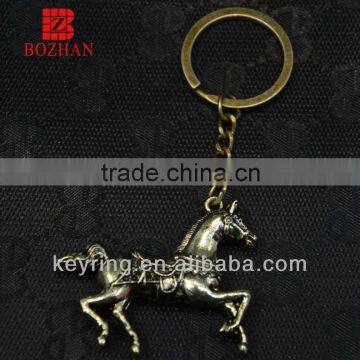 Promotion item new souvenir keychain hardware products horse keyring