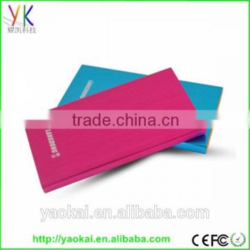 5000mah rechargeable super slim power bank from china alibaba supplier